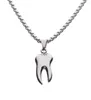 Pendant Necklaces Hip Hop BOY Band Teeth Necklace For Men And Women Titanium Steel High Grade Charm Jewelry