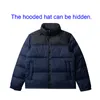 膨らんだジャケットホワイトダックダウン90％デザイナージャケットフード付き防水刺繍ラベル男性
