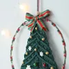 Tapeçarias Macrame Árvore de Natal Pendurado Tapeçaria Borlas Sinos Floco de Neve Handwed Boho Decoração Decoração para Sala de estar Crianças Presente 231101