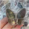 V الذهب الطبيعي الأبيض Fritillaria Gray Vanly Cleefly Butterfly Brooch CNC Edition High Smooth FL و Round Drop Dropress Dhei6