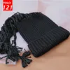 Berretto/berretti di cranio trecce sporche cappello a maglia con frange a maglia femmina twide lana cappello da uomo cappello pullover hip-hop pinolover inverno inverno caloroso cappello da bonifase di bocchetto 231102