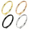 Wedding Rings Huitan Women Metal Smooth Simple Stylish Female Finger Accessories Band Daily Wear Statement Jewelry Wholesale