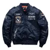 Men's Jackets Autumn Winter Bomber Jacket Men's Air Force MA 1 Tank Embroidery Military Baseball Jacket Uniform Large Size Coat Tooling Jacket 231101