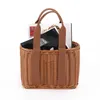 Evening Bags S/L Size Basket Hand Made Wicker Bags Portable Rattan Shopping Bag Woven PicnicBasket Beach Bag Big Storage Bag 231019