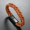 Bangle Fashion Leather Five Strand Rope Hand-Woven Bracelet Men's Ethnic Style Jewelry For Women Men Handmade Friendship