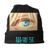 Basker gojo satoru collage manga skallies beanies hatt jujutsu kaisen anime höst vinter skid unisex kepsar vuxen varm motorhuven stickad