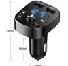 Phone Car Chargers FM Transmitter Bluetooth Wireless Car kit Handfree Dual USB Charger 2.1A MP3 Music TF Card U disk AUX Player