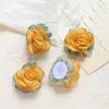 Haarspeldjes DIY sieraden bevindingen handgemaakte stof chiffon bloem patch sticker ornament accessoires 30st 36mm clip hoofdband decoratie