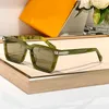 Óculos de sol de luxo para mulheres homens verão 1975 designer anti-ultravioleta retro placa moda quadrado acetato quadro completo passarela estilo ao ar livre uv400 óculos caixa aleatória