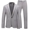 Herenpakken Blazers 2-delige set plaat Bruid Gum Pack Slim Fit Gentleman Wedding Broek Men 6xl Formula Business Tuxedo Jacket