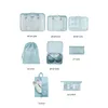 Storage Boxes Bins Travel Organizer Storage Set Portable Travel Luggage Set Travel Clothes Classification Multifunctional Waterproof Storage Bag 230331