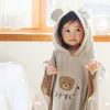 Towel Cartoon Baby Bath Microfiber Cotton Hooded Beach Born Cape Towels Soft Poncho Kids Bathrope Washcloth Stuff