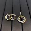 Ciondoli per orecchini Trinity per donna designer designer diamante Placcato in oro 18K T0P riproduzioni ufficiali di qualità gioielli in cristallo di moda regali premium 011