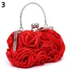 Evening Bags Handbag Womens Tote Bag Rose Flower Pattern Clutch for Women Party Bridal Bolsa Feminina Bolso Mujer 231101