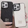 Merkontwerper telefoonhoesjes voor iPhone 13 Pro Max 12 promax modeontwerpers behandelen iPhone14Pro plus 14Promax -omslag terug lederen kas klassiek ontwerp