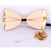 Bow Ties 2013 Fashion Mens Golden Blingbling Gift for Men Fudy Wedding Dccessories Party Bowties