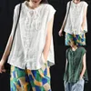 Damesblouses Effen kleur Mode Mouwloos Lace Up Casual shirt Oversized coltrui Dames petite yoga-shirts met korte mouwen