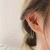 Dingle örhängen aliutom koreansk elegant pärlöronklämma icke piercing magnet magnet manschettklipp för kvinnor flickor falska smycken