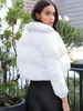 P-ra original jaqueta feminina outono e inverno fino curto pão terno quente algodão-acolchoado jaqueta feminina casaco permeia o calor