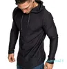 Felpa da jogger Fitness Yoga Abiti Abbigliamento sportivo Camicia Camicetta Felpa con cappuccio Maglia a maniche lunghe tinta unita con cappuccio elasticizzato