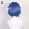 Bocchi The Rock Yamada Ryo Blue Bobo Hair anime cosplay شعر مستعار مقاوم للحرارة