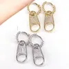 Hoop oorbellen Huggie 4pairs trendy zirkoon ritssluiting voor vrouwen Minimalistisch drop Gold Plating Crystal Dangle Earring 2023 Jewelryhoop