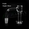 Terp Slurper Quartz Banger Fumer Bord Biseauté Clous De Quartz Sans Soudure Avec Marbre De Verre Rubis Quartz Piliers Pour Dab Rigs Pipes