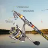 Fishing Accessories Lixada Carbon Fiber Telescopic Rod and Spinning Reel Combo Full Kit Tackle Bag Gear Set 231102