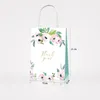 Gift Wrap BD032 12st Sweet Wedding Rose Flower Birthday Party Portable Souvenir Candy Packing Tote Paper Bags Baby S