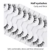 False Eyelashes 10pairs Half Cosmetics Natural Lashes Mink Fluffy Female Make up Winged 3D Cat Eye Eyelash Extensions 231101