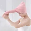 Serviette sèche cheveux bonnet réutilisable pour femmes filles serviettes de bain séchage rapide doux dessin animé motif fournitures de salle de bain