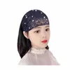 Hårtillbehör Korean Pearl Wide-Brimmed Band Cover Women's Grenadine Headwear Headband Washing Turban Bandage Mesh Artifac S2E5