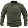 Mens Hoodies Moletons Homens Tactical Outdoor Polar Fleece Jaqueta Roupas de Caça Quente Zíper Pulôver Homem Casaco À Prova de Vento Térmico Caminhadas Suéter Militar 231101