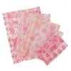 Papel de regalo Frosted Cherry Blossom Seal Bags Paquete de dulces de galletas hechos a mano Galletas de copo de nieve de arándano Bolsa sellada a máquina