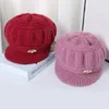 Visières Chapeau Tricoté Mode Oreille Garde Garder Au Chaud Casquette Coupe-Vent Citrouille Béret Femme