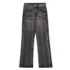 Kvinnor Jeans Wide Ben Mens Black Loose Right Leg Floge Trousers Summer Casual Streetwear Vintage Autumn High Street Y2K Denim Pants 231101