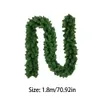 Faux Floral Greenery 180cm Planta Artificial Guirlanda de Natal DIY Fir Pine Tree Branch Decoração de Natal Rattan Wreath Vine para decoração de casa 231102