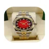 Moda Red Face Orologi da uomo Meccanici automatici 2813 Movimento Cinturino in acciaio inossidabile Orologi da polso da uomo Datejust Diamond Iced Out 289I