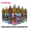 AUTHENTIQUE RANDM TORNADO 7000 Dispositif de vape jetable Pods E-Cigarette 14 ml Pré-rempli 650 mah Batterie En gros OEM ODE disponible