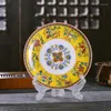 Assiettes Bone China Dish Deep Plate Shallow Snack Creative Chinese Court Email Ménage Céramique 8in