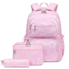 Sacos escolares 3 Pçs / set para adolescentes meninas estudante mochila mochila com lápis caso lancheira 2023 impresso ombro saco de livro