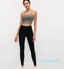 OutfitShaping Solid Color Women Yoga Bra Shirts Sports Vest Fitness Outfits Sexiga underkläder med avtagbara bröstkuddar andningsbara