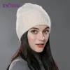 Beanie / Skull Caps ENJOYFUR Mulheres Outono Inverno Chapéus Elásticos Malha Lã Algodão Gorro Sólido Multicolors Gorros Cap High-End Cute Casual Chapéus 231102