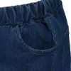 Jeans da uomo Skinny Strappati da uomo con coulisse Elastico in vita Pantaloni lunghi in denim Pantaloni sottili Streetwear Casual con tasche 2023