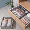 Aufbewahrungsbeutel 3 Teile / satz BH Unterwäsche Faltbare Schublade Vlies Organizer Fall Krawatten Socken Schal Schrank Trennbox