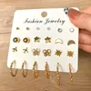 Dangle Earrings 2023 Fashion Love Heart Circle Set Geometry Butterfly Pearl Drop For Women Simple Metal Party Jewelry