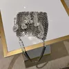 Shiny and Lingering Tassel Bow Tie Metal Sequin Bag Banquet Water Diamond Beads Mobile Phone Underarm Crossbody Bag Female 231102