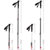 Skidstänger Ultralight Walking Sticks Trekking Pole Telescopic Ski Cane Carbon Fiber Crutch Outdoor Portable Handing Camping Equipment 2st 231102