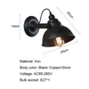 Wall Lamps Vintage Lamp E27 Industrial Sconce Black Light For Indoor Lighting Adjustable Retro Loft Bedside Bedroom