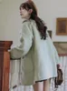 Manteau en mélange de laine pour femmes, vêtements Kawaii S3XL, col Peter Pan, doux, Design d'hiver pour fille, coupe-vent, Hipsters Kpop, esthétique Vintage 231101